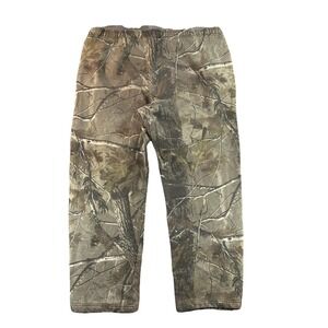 Realtree Sweatpants Mens Medium Brown Camo Fleece Thermal Hunting Jogger Pants